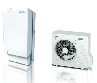 Pompa di calore e caldaia Rotex Hybrid System